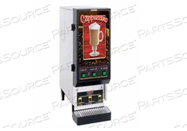 FRESH MIX DISPENSER, 3 HOPPER, STAINLESS STEEL, SET00.0197