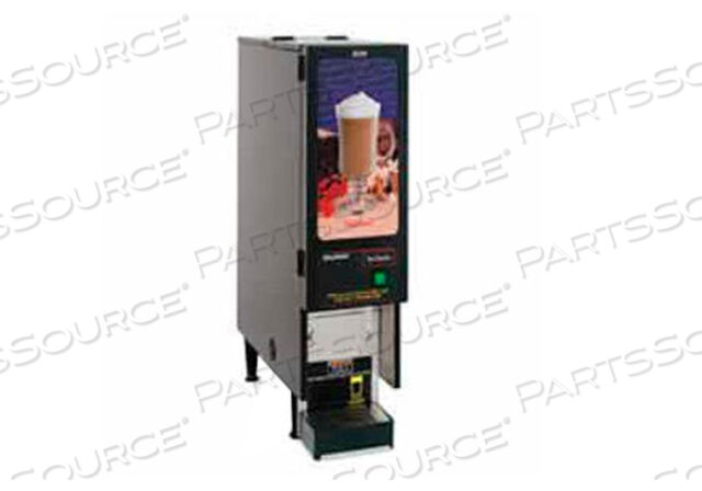 FRESH MIX DISPENSER, 2 HOPPER, BLACK, MUG DISPLAY