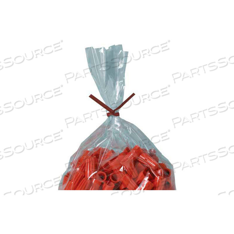 OEM#: PBT8RPAPER TWIST TIES 8 X 5/32 RED 2000 PACK by Box Packaging Inc