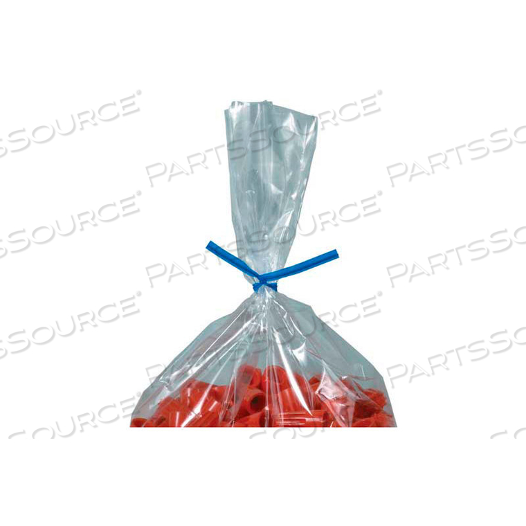 OEM#: PLT9BPLASTIC TWIST TIES 9 X 5/32 BLUE 2000 PACK by Box Packaging Inc