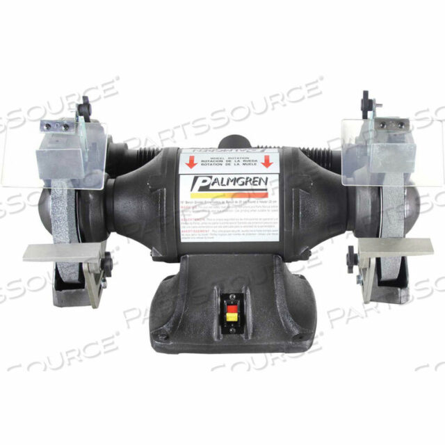 OEM#: 9682101PALMGREN BENCH GRINDER W/WHEEL GUARDS & DUST COLLECTION PORTS, 10 WHEEL DIA by C.H. Hanson