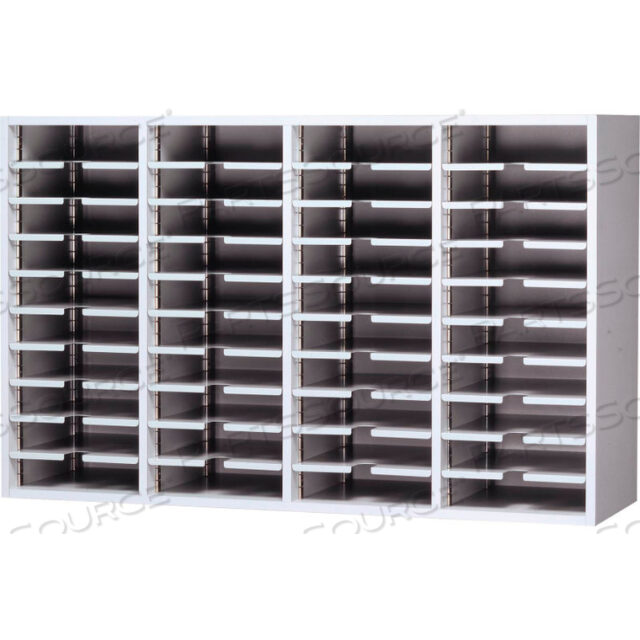 MAIL MASTER LEGAL SIZE SORT MODULE, REGAL CHERRY LAMINATE TOP MEDIUM GRAY FINISH