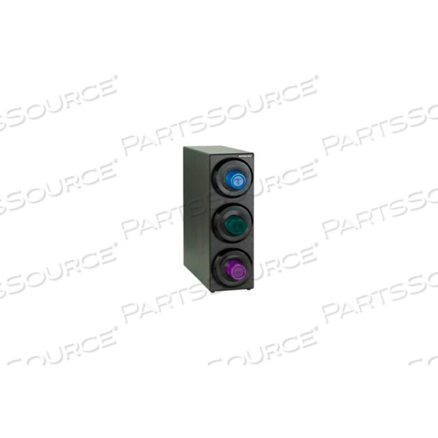 COUNTERTOP 3 CUP DISPENSING CABINET - BLACK
