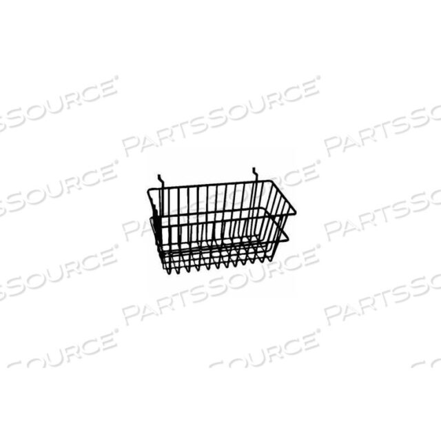 OEM#: BSK17/B12W X 6D X 6H NARROW BASKET - SEMI-GLOSS BLACK by Econoco