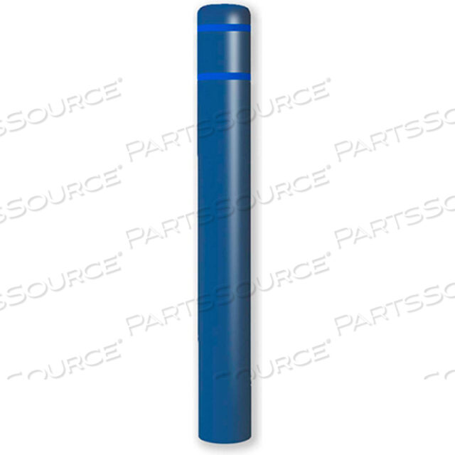 BOLLARD COVER 7DIA. X 52 H, BLUE/BLUE TAPE