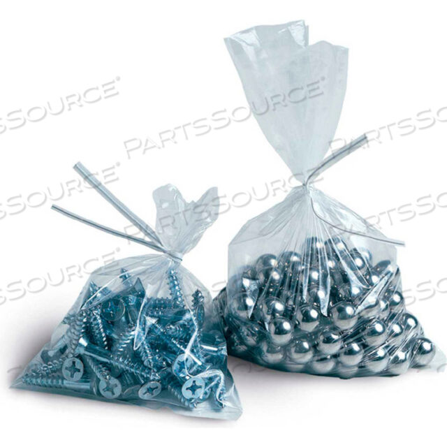 FLAT POLY BAGS 3W X 4L 6 MIL CLEAR 2,000 PACK