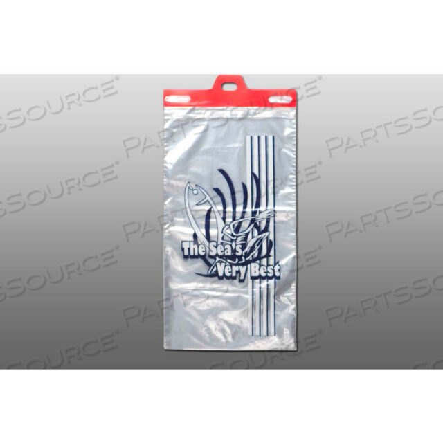 LOW DENSITY PRINTED SEAFOOD BAG - 9 X 15 PKG QTY 1000