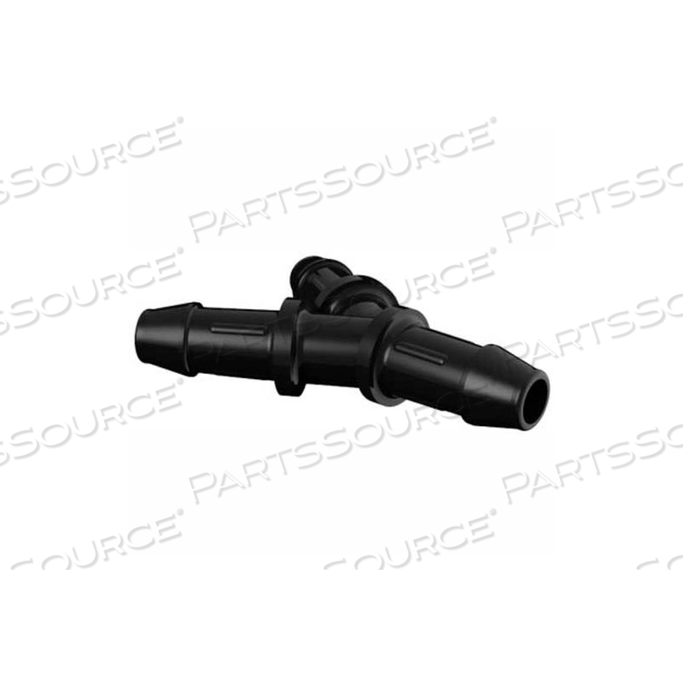 3/16 EQUAL BARBED Y-CONNECTOR, GLASS FILLED BLACK NYLON