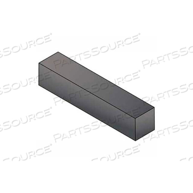 KEYSTOCK - 1/2 X 1/2 X 3 FT - 4140 ALLOY STEEL - PLAIN - UNDERSIZE - ASTM A29