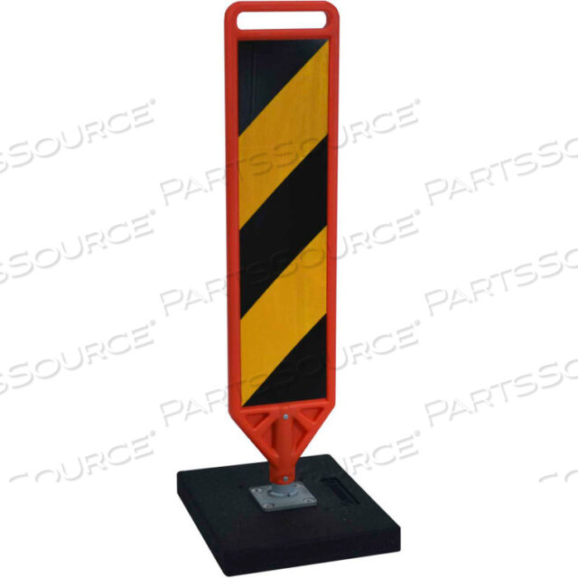 DELINEATOR PADDLE W/METAL SPRING, 41H X 9W, PORTABLE BASE