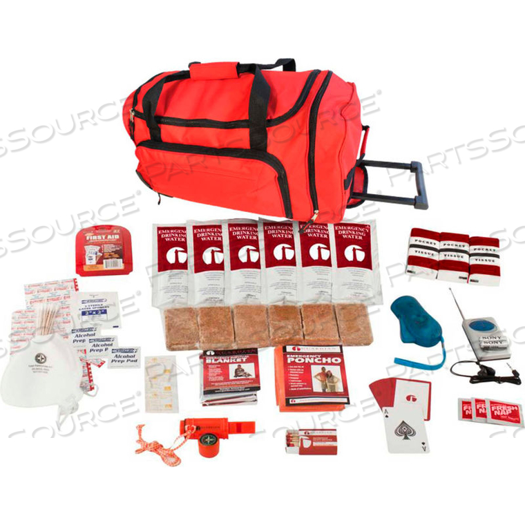 SKGK SURVIVAL KIT, WHEEL BAG, RED