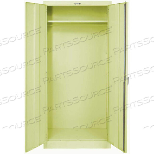 OEM#: 435W24A-PT400 SERIES SOLID DOOR WARDROBE CABINET, 36X24X72, PARCHMENT, ASSEMBLED by Hallowell