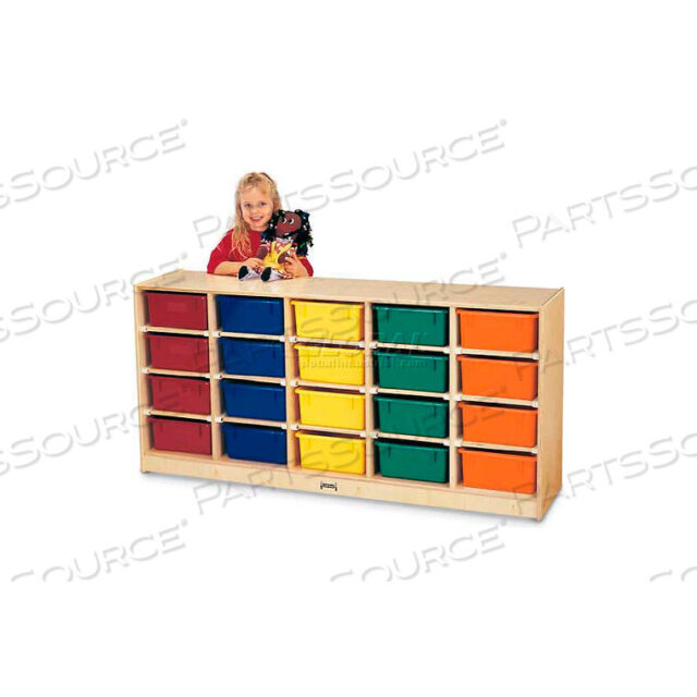 OEM#: 4020JC20 TUB MOBILE CUBBIE WITHOUT TUBS, 60W X 15D X 29-1/2H, BIRCH PLYWOOD by Jonti-Craft Inc