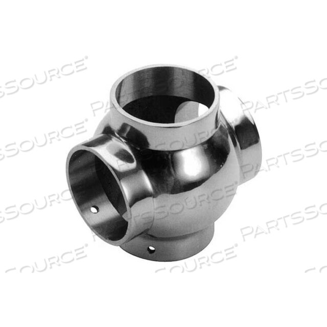 OEM#: 40-706/1HBALL CROSS, FOR 1.5 TUBING, POLISHED STAINLESS STEEL by Lavi