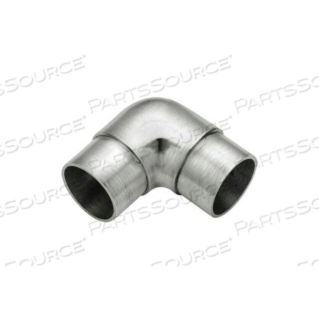 OEM#: 44-732/2FLUSH ELBOW FITTING, FOR 2 TUBING, SATIN STAINLESS STEEL by Lavi