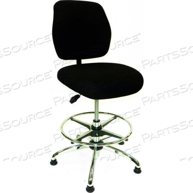 OEM#: 1010446SHOPSOL ESD OFFICE CHAIR - MEDIUM HEIGHT - ECONOMY FABRIC - BLACK by LDS Industries LLC