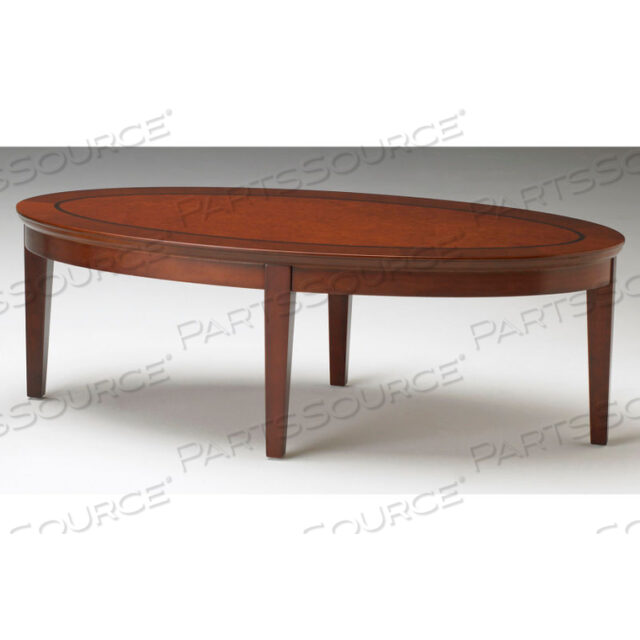 RECEPTION COFFEE TABLE - 48 OVAL - BOURBON CHERRY - SORRENTO SERIES