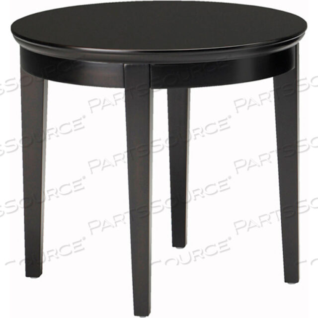 RECEPTION END TABLE - 24 ROUND - ESPRESSO - SORRENTO SERIES
