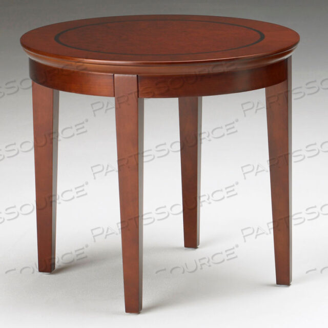 RECEPTION END TABLE - 24 ROUND - BOURBON CHERRY - SORRENTO SERIES