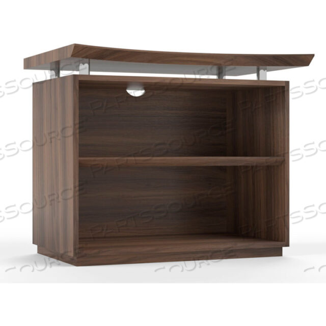 STERLING SERIES 36 FREESTANDING 2-SHELF BOOKCASE TEXTURED BROWN SUGAR