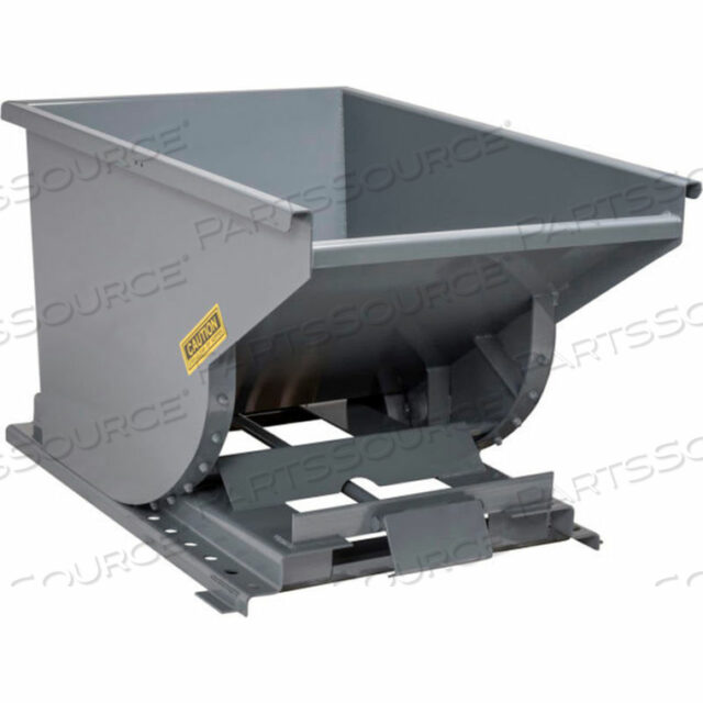 OEM#: 20055BRSTEEL SELF-DUMPING FORKLIFT HOPPER W/BUMP RELEASE, 2 CU. YD, 2000 LBS, GRAY by McCullough Industries, Inc.