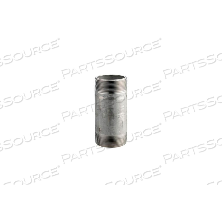 SS 316/316L SCHEDULE 40 WELDED PIPE NIPPLE 2-1/2X8 NPT MALE