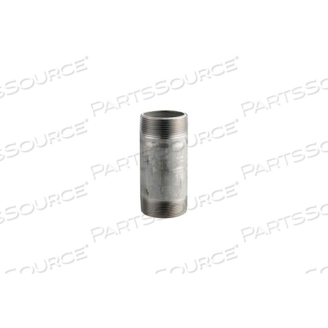 SS 316/316L SCHEDULE 40 SEAMLESS PIPE NIPPLE 3/8X1-1/2 NPT MALE