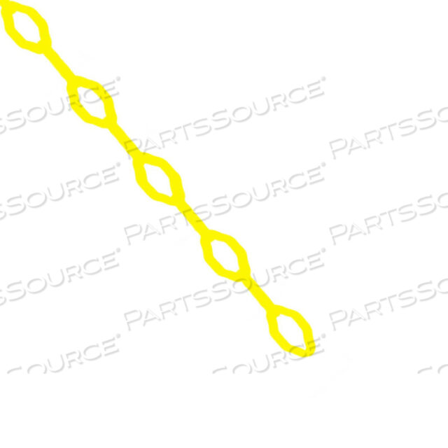 GOTHIC PLASTIC BARRIER CHAIN, HDPE, 2X25, YELLOW