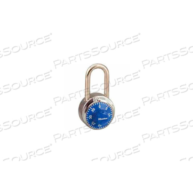 OEM#: 1502LFBLUGENERAL SECURITY COMBO PADLOCK LF SHACKLE - BLUE DIAL by Master Lock