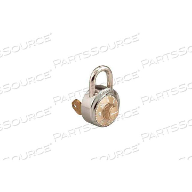 OEM#: 1525GLDGENERAL SECURITY COMBO PADLOCK - KEY CONTROL - GOLD DIAL by Master Lock