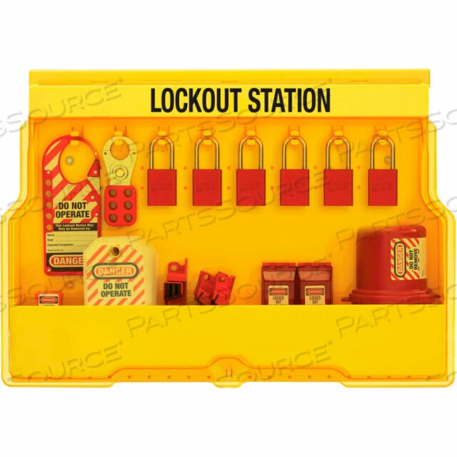 LOCKOUT STATION WITH ELECTRICAL LOCKOUT DEVICES
