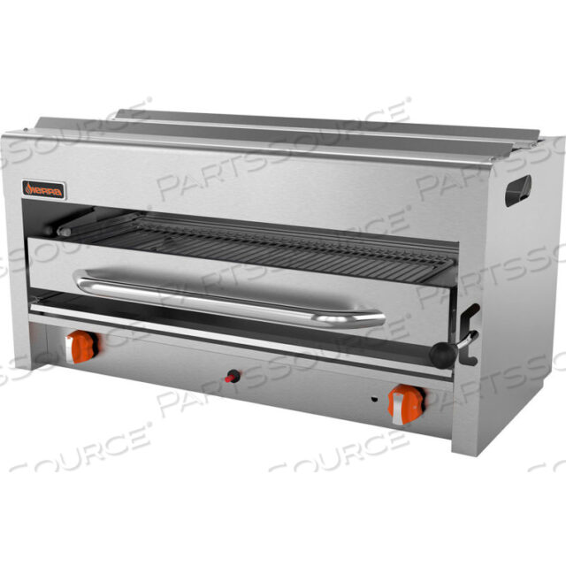 SIERRA RANGE - SALAMANDER BROILER, 36W, 2 INFRARED BURNERS, 20,000 BTU EACH, STAINLESS STEEL