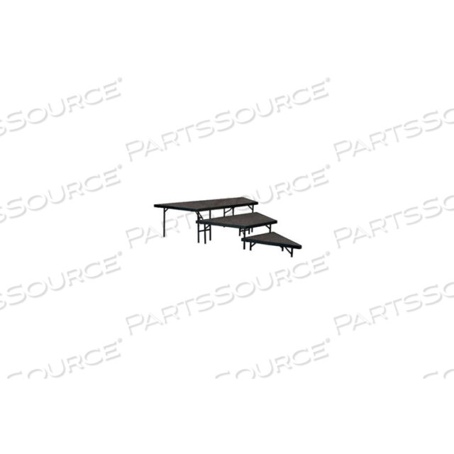 STAGE PIE SET WITH CARPET FOR 48W STAGE UNITS - 8H, 16H & 24H - GREY