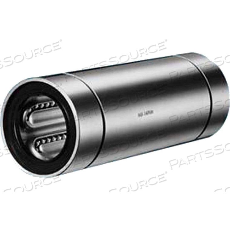 DBLE WIDE CLOSED LINEAR BEARING W/RESIN RETAINER & SEALS, 1/4ID, STEEL