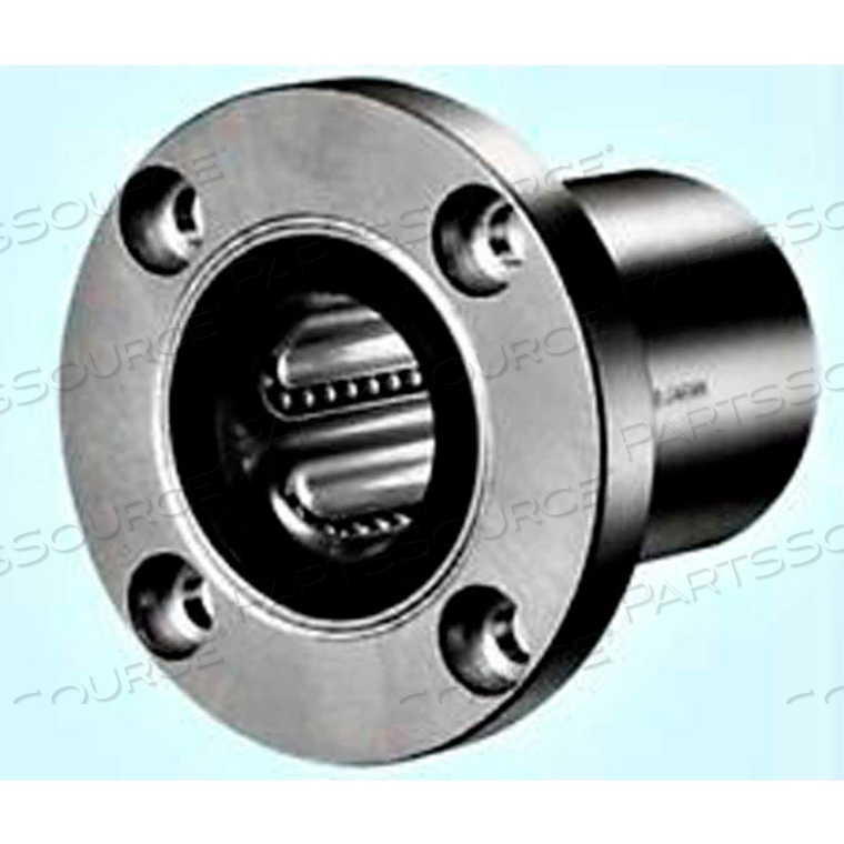 5/8 ID ROUND FLANGE TYPE LINEAR BEARING W/RESIN RETAINER & SEALS, STEEL