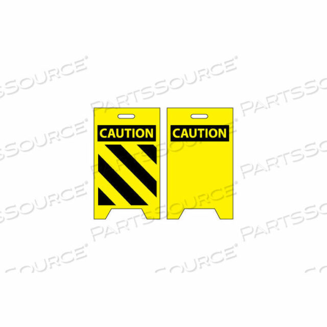 OEM#: FS15FLOOR SIGN - CAUTION WITH HAZARD STRIPES by National Marker Company