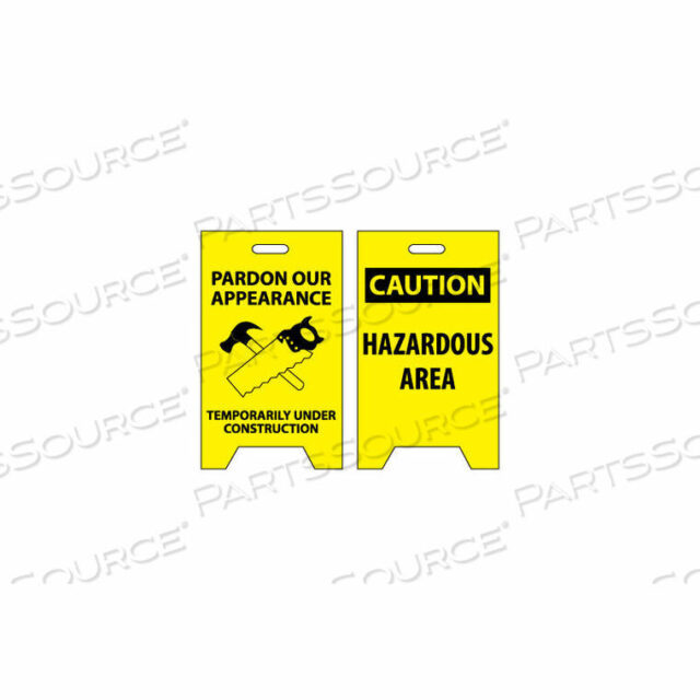 OEM#: FS23FLOOR SIGN - PARDON OUR APPEARANCE TEMPORARILY UNDER CONSTRUCTION by National Marker Company