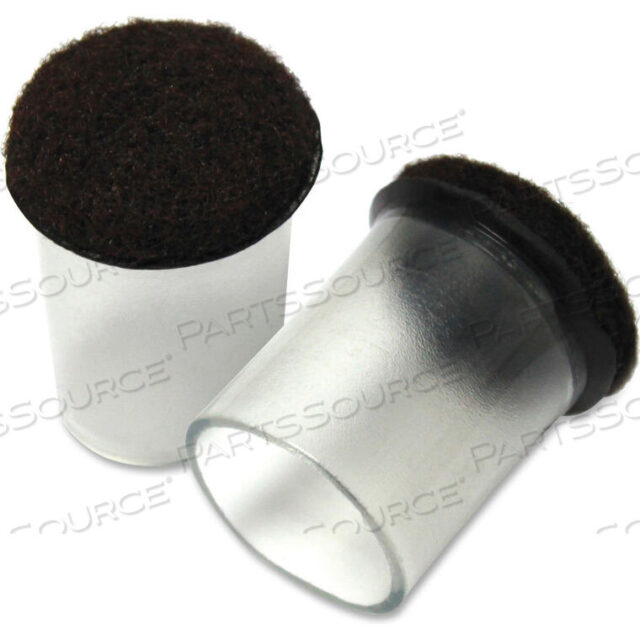 OEM#: 42591CLEAR SLEEVE FLOOR PROTECTORS - 1.50 DIAMETER ROUND - 8/PACK by Lorell