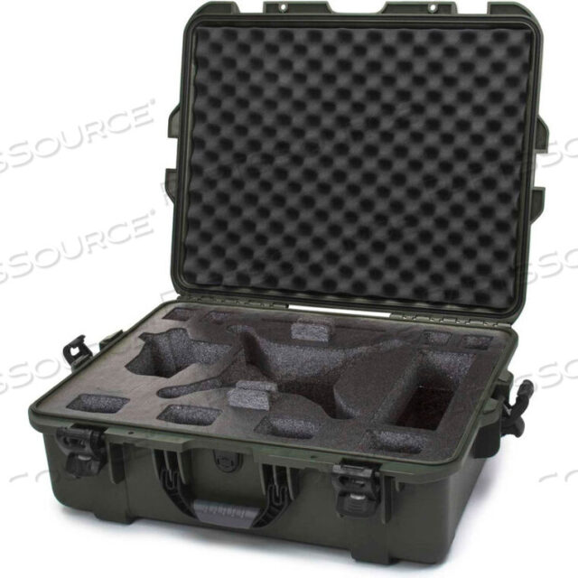 OEM#: 945-DJI46NANUK 945 WATERPROOF DJI PHANTOM 4 HARD CASE W/ FOAM 25-1/8L X 19-7/8W X 8-13/16H OLIVE by Plasticase Inc.