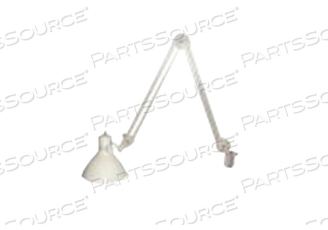 EXAM LIGHT, E26 BASE, 23 W, 60 HZ, ALUMINUM BODY, LIGHT GRAY, 45 IN ARM, 8 LB