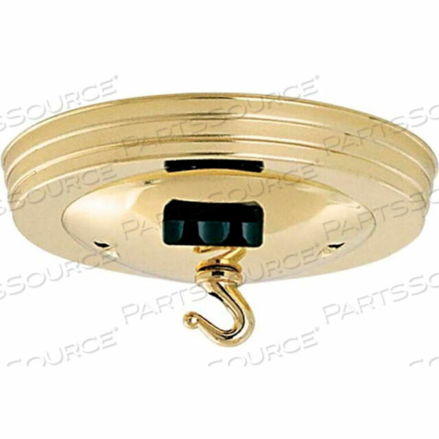 OEM#: 90-041CANOPY KIT WITH CONVENIENCE OUTLET - BRASS FINISH by Satco