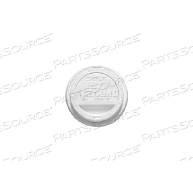 SOLO TRAVELER LIDS, FOR 12-16 OZ SOLO HOT CUPS., 300/CARTON, WHITE