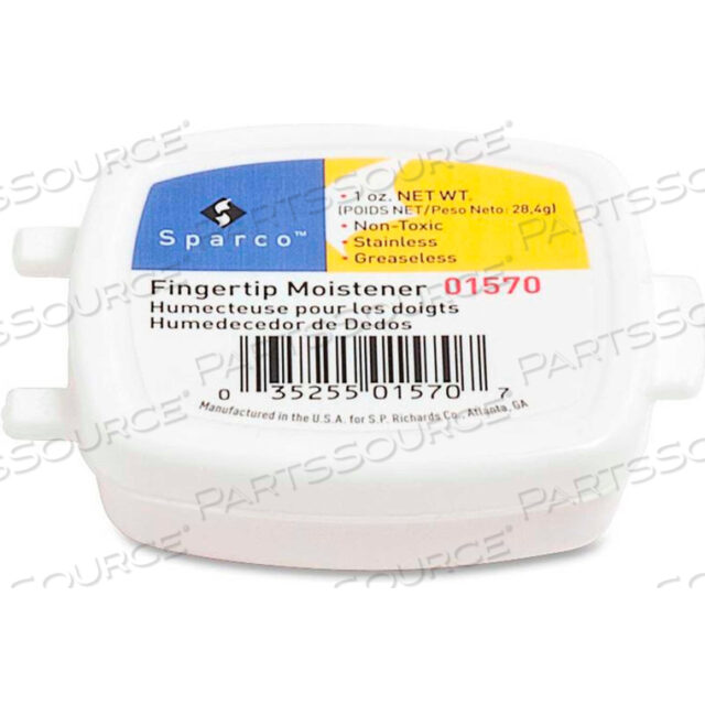 FINGERTIP MOISTENER, NONSKID BASE, 1 OZ.