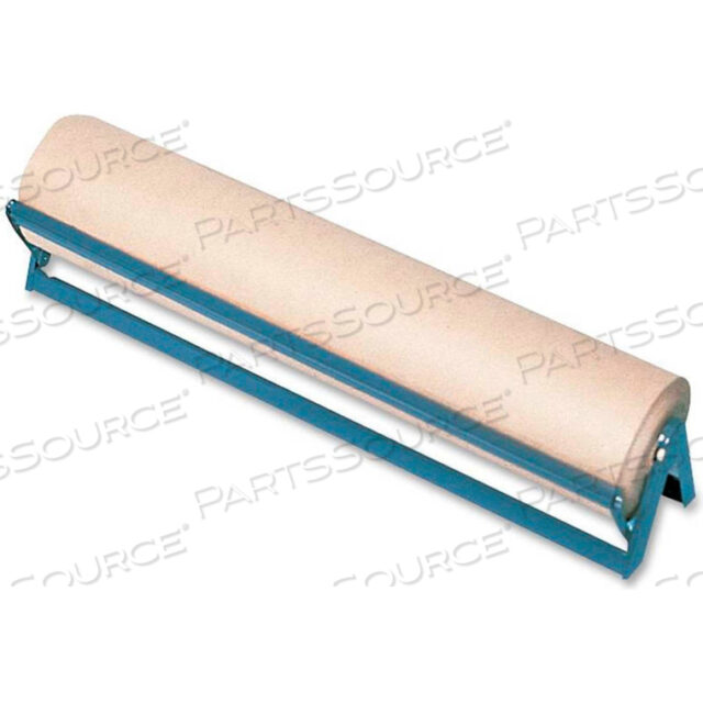 WRAPPING PAPER CUTTER, HOLDS 36 ROLLS, 38X8X7, BROWN