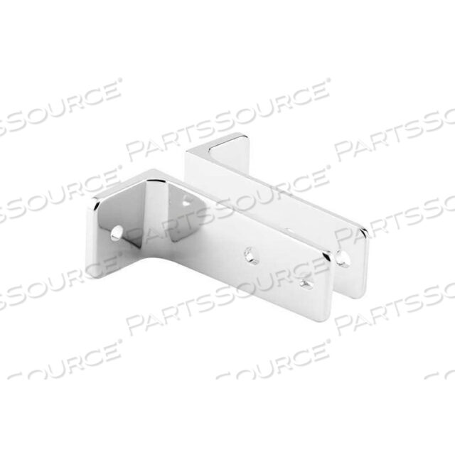 TWO PIECE WALL BRACKET, 3-1/2 LONG, CHROME