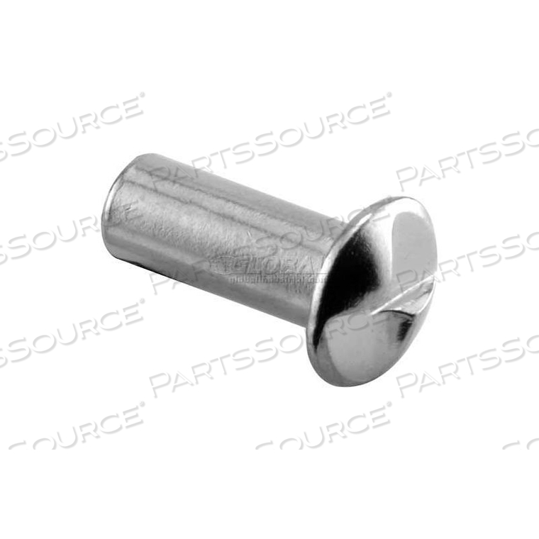 ONE WAY BARREL NUT, #10-24 X 1/2, CHROME - 100/PACK
