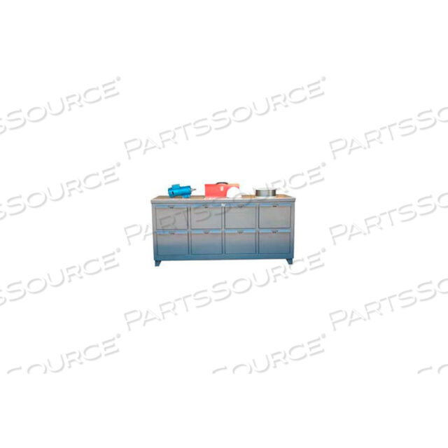 8 HEAVY-DUTY DRAWER CABINET 72 X 30 X 29 5/16