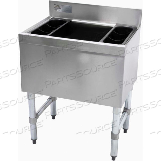 SLIMLINE COCKTAIL UNIT, 18X24X12, 100-LBS. ICE CAPACITY