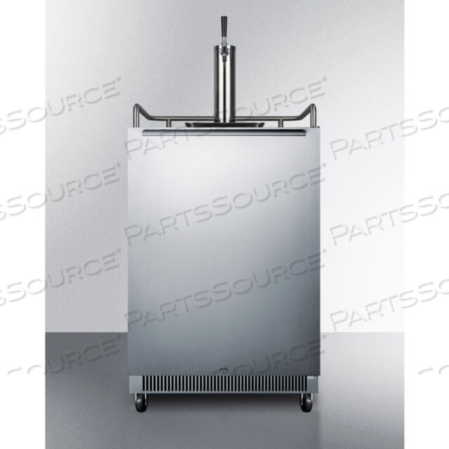 UNDERCOUNTER BEER DISPENSER, BUILT-IN USE, NO-FROST, S/S DOOR, DIGITAL THERMOSTAT