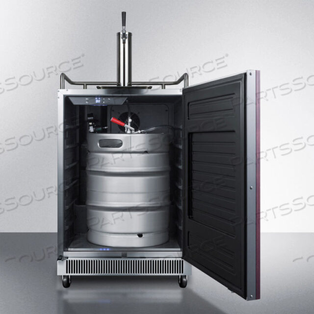 UNDERCOUNTER BEER DISPENSER, BUILT-IN USE, NO-FROST, DIGITAL THERMOSTAT
